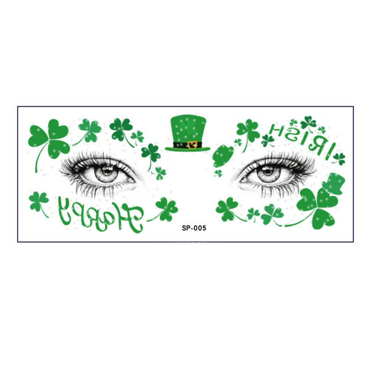 Lucky Clover Face Stickers?Waterproof Tattoos