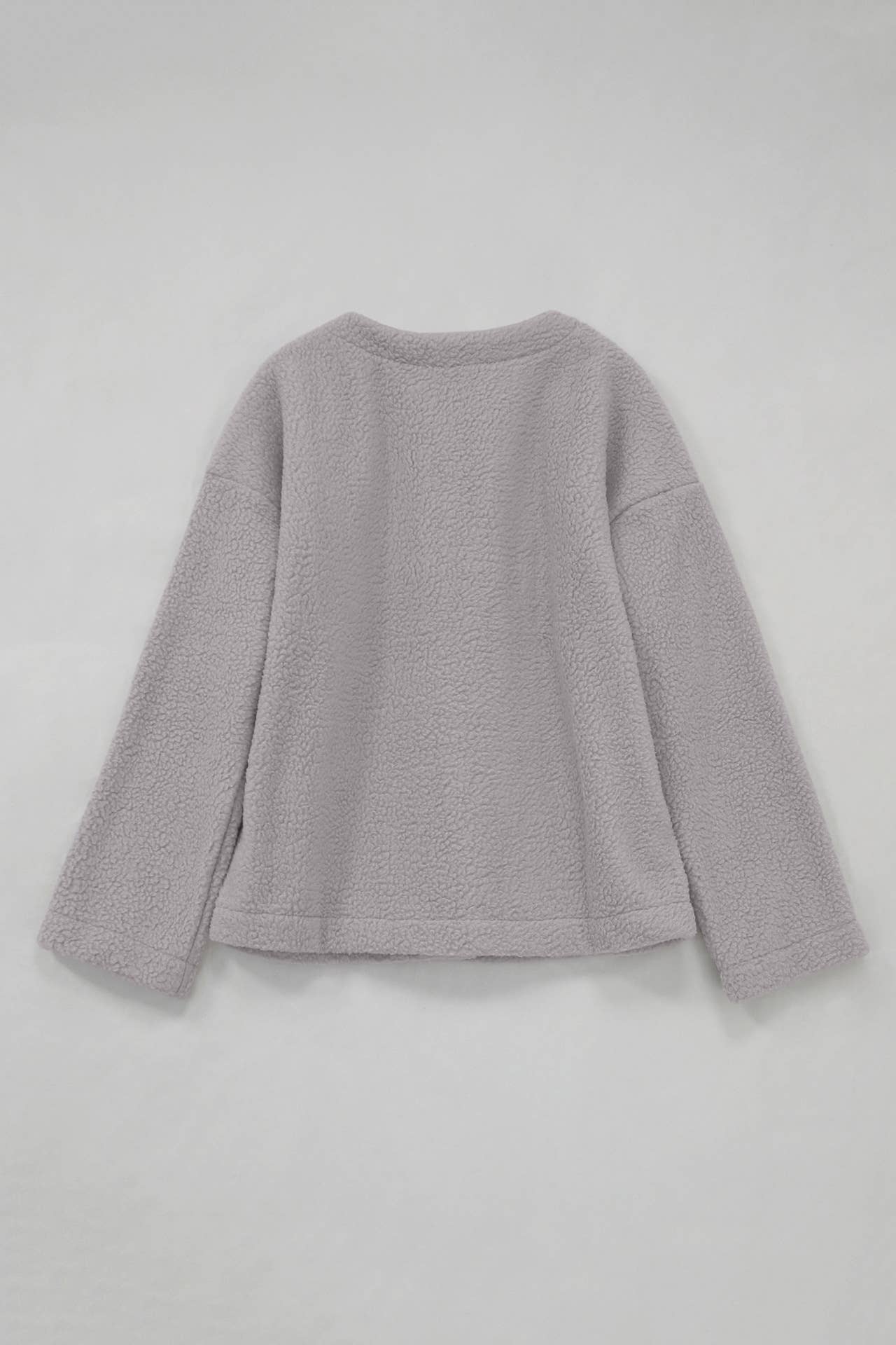 THICKENED LAMB WOOL SINGLE-BREASTED CARDIGAN COAT