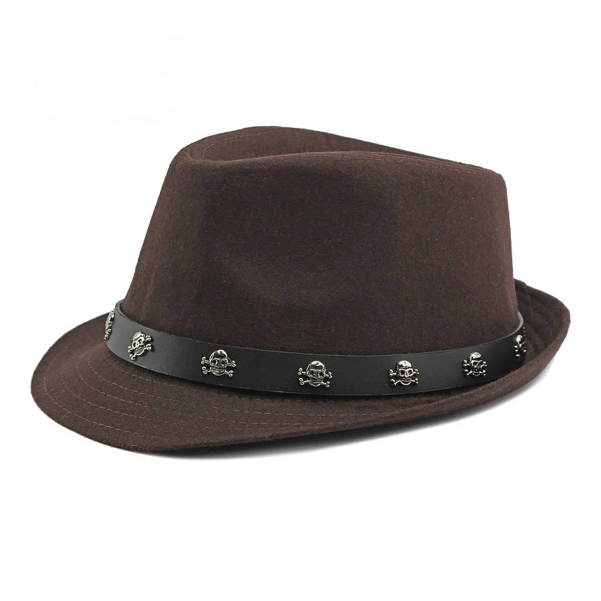 NEW AUTUMN HIP-HOP SKULL RIVET BELT JAZZ HAT_CWAH1912