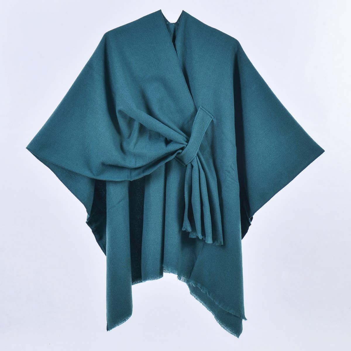 SIMPLE SOLID COLOR OBLIQUE STRAP CAPE SHAWL_CWASC0947
