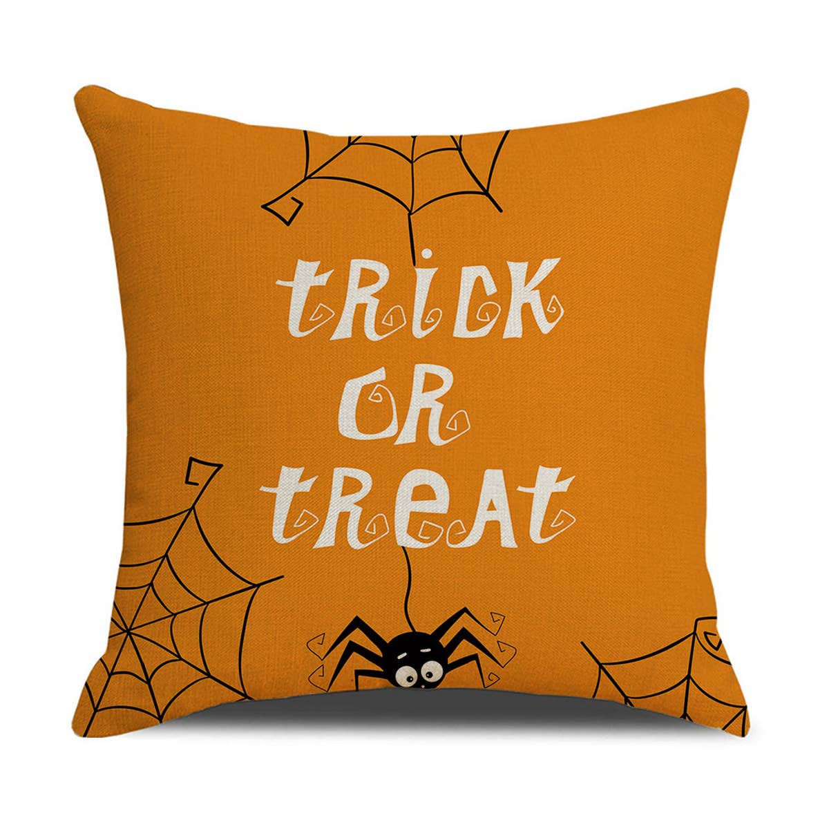 FUNNY LETTER PRINT HALLOWEEN PUMPKIN PILLOWCASE
