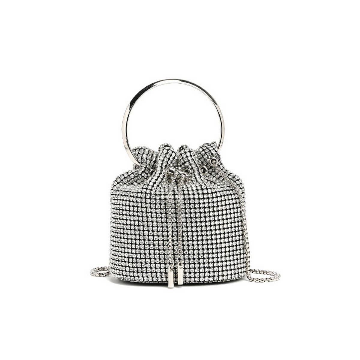 NEW FASHION CHAIN RHINESTONE EVENING BUCKET BAG_CWAB3583