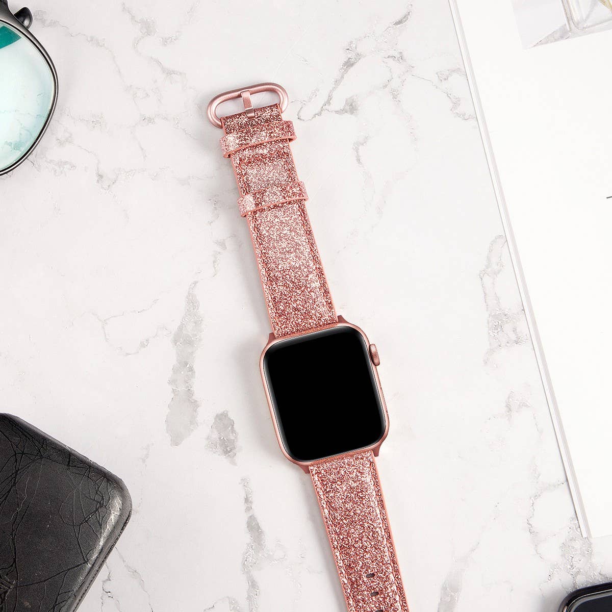 APPLE WATCH/IWATCH GLITTER CLASSIC BUCKLE STRAP_CWWW0082