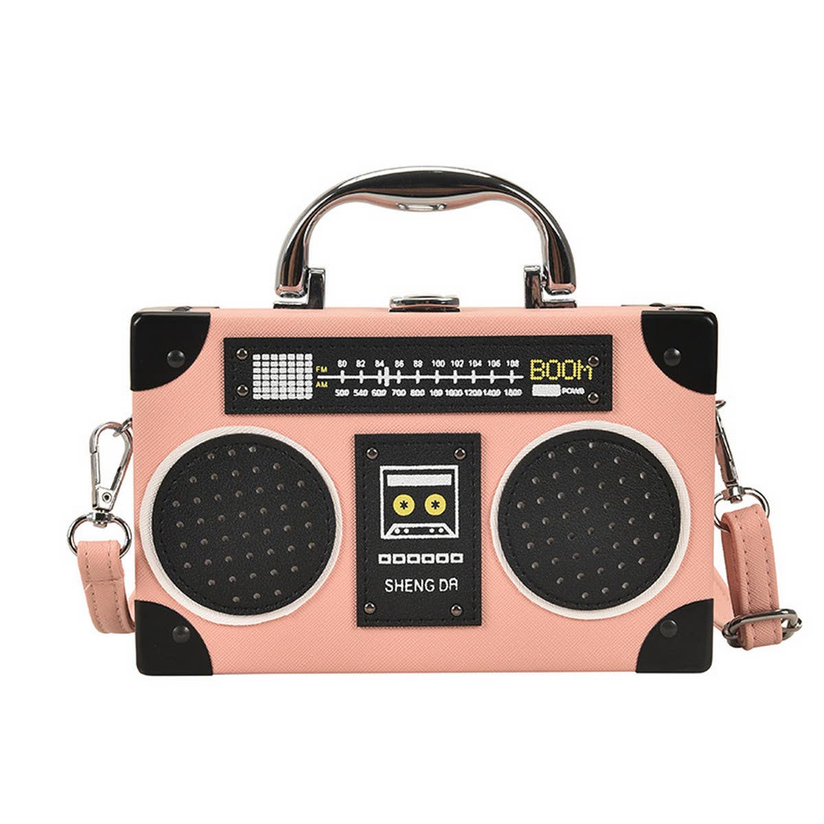 RETRO RADIO BOX-SHAPED MESSENGER BAG_CWAB0985