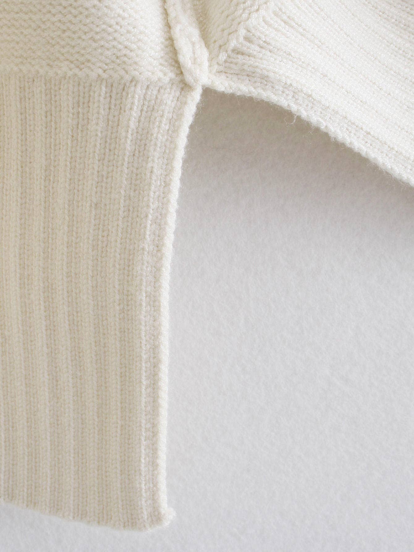 Striped long-sleeved round-neck knitted sweater