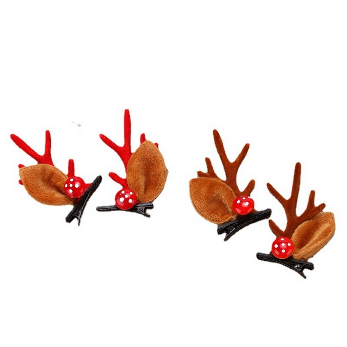 CHRISTMAS CUTE ELK ANTLER HEAD ORNAMENT HAIRPIN
