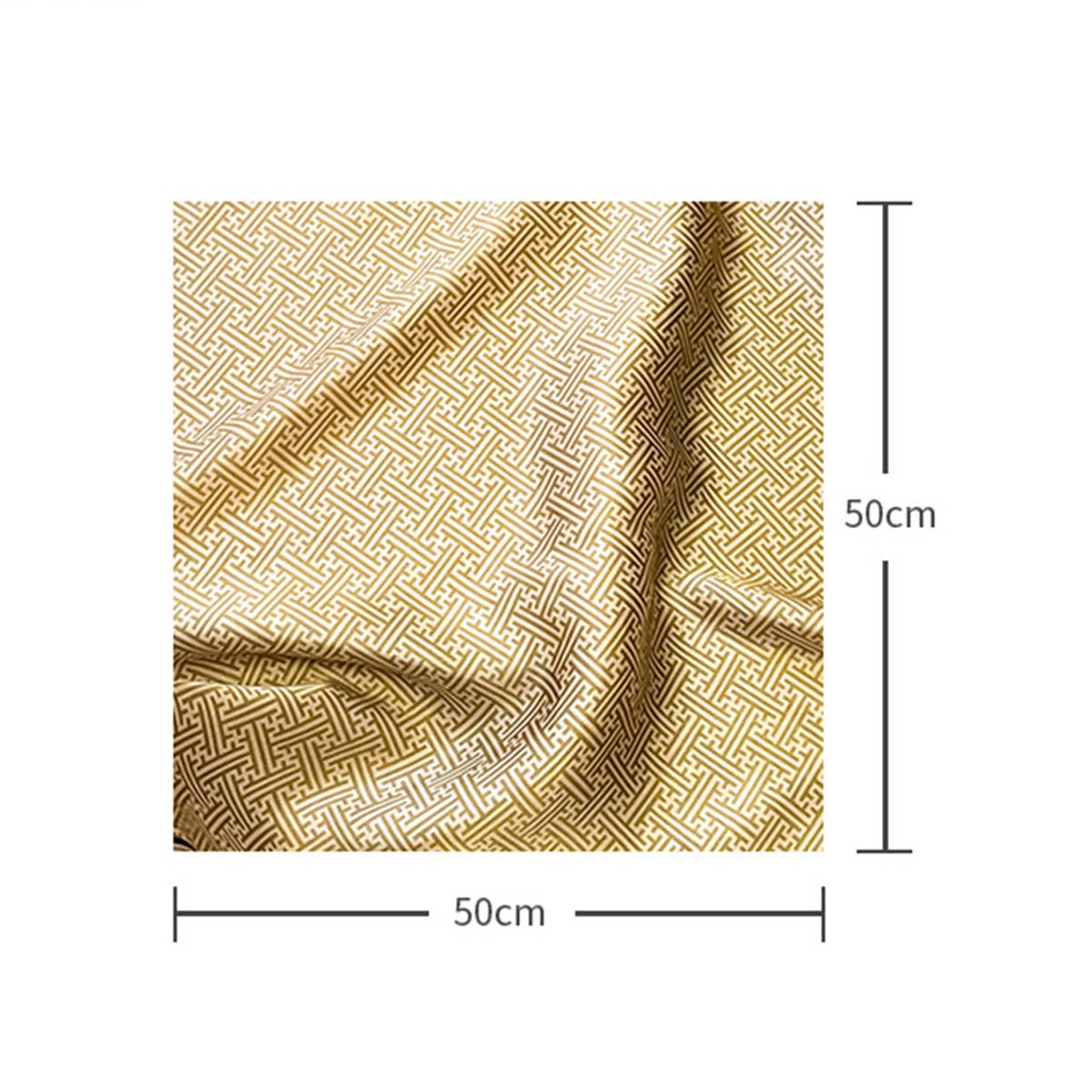 Silk Square Scarf - Maze Print Summer Wrap