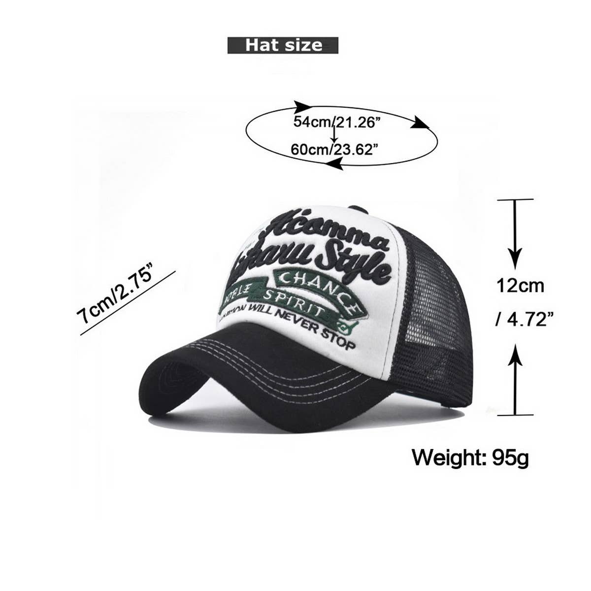 SUMMER COLOR BLOCK MESH OUTDOOR HAT TRUCKER HAT_CWAH1365