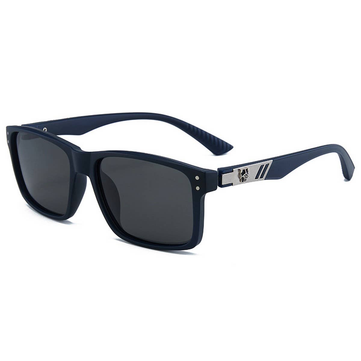 Trendy HD Polarized Rivet Square Sunglasses