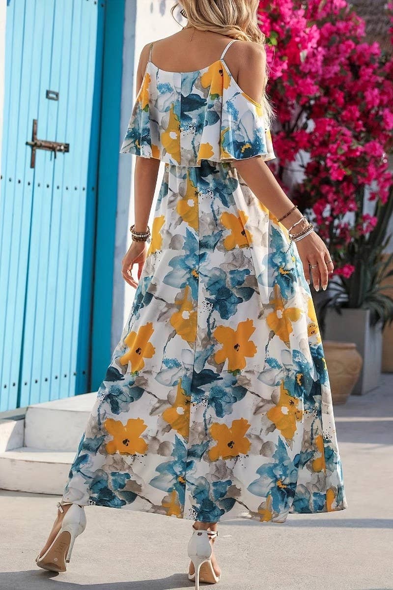 CWDHL0977_SUMMER TEMPERAMENT STRAPLESS DRESS