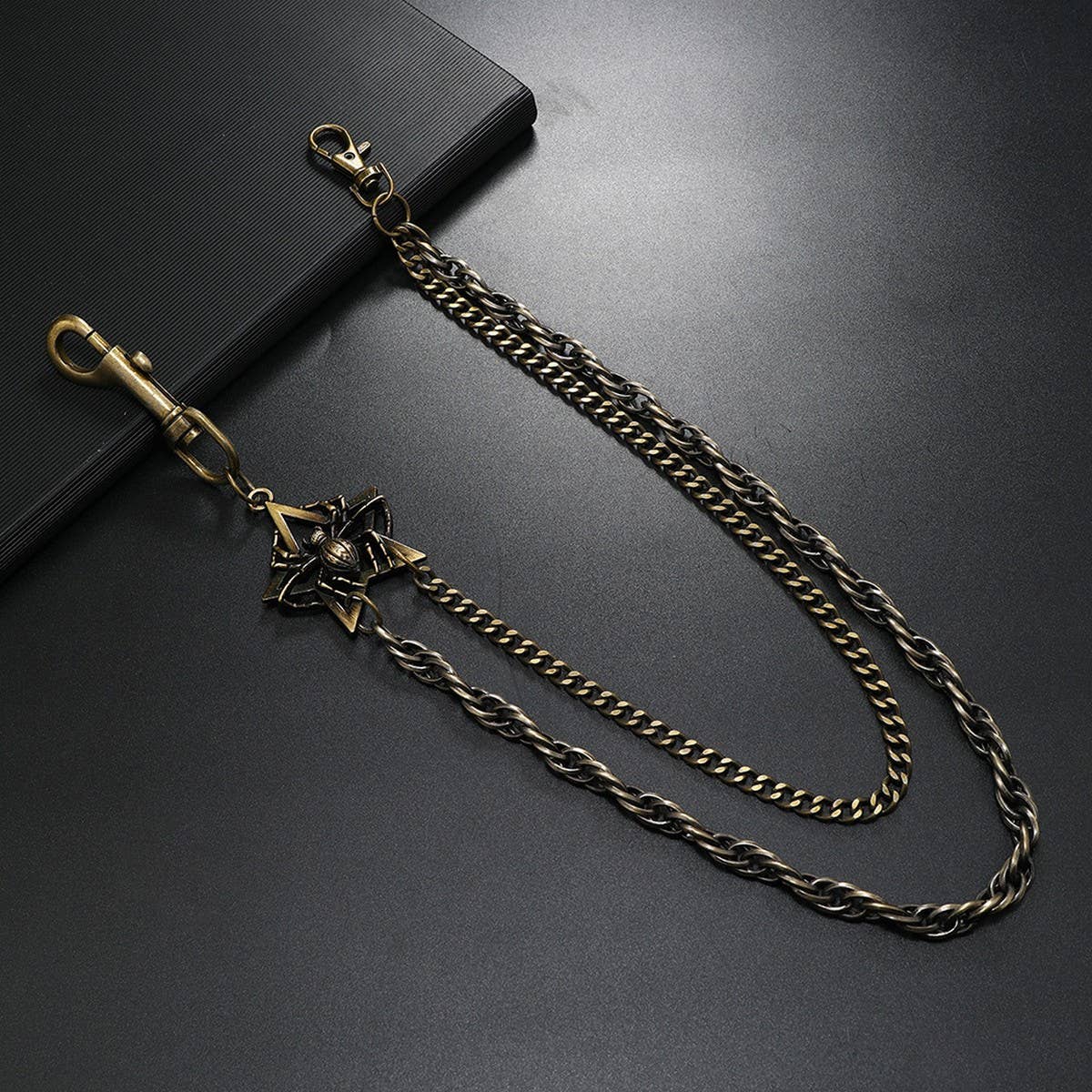 HIP HOP PUNK DOUBLE CHAIN PANTS CHAIN