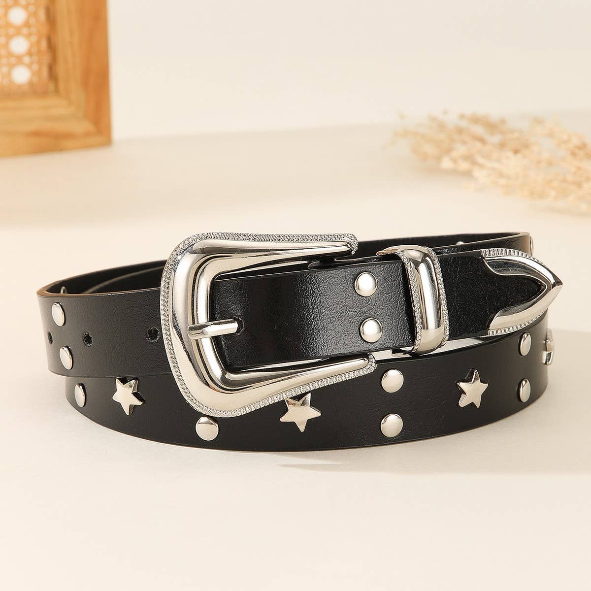 Women??¢s Y2K Star Studded Cute Pin Buckle Belt_CWABE1234