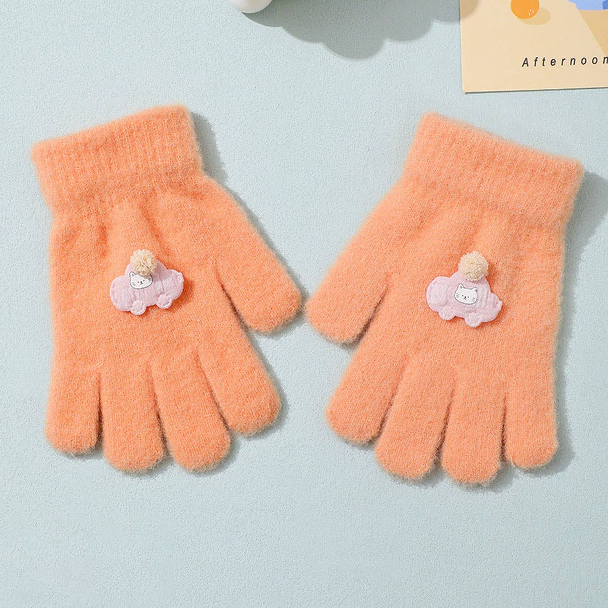 CWAG00584_KIDS WINTER WARM FULL FINGER KNIT GLOVES