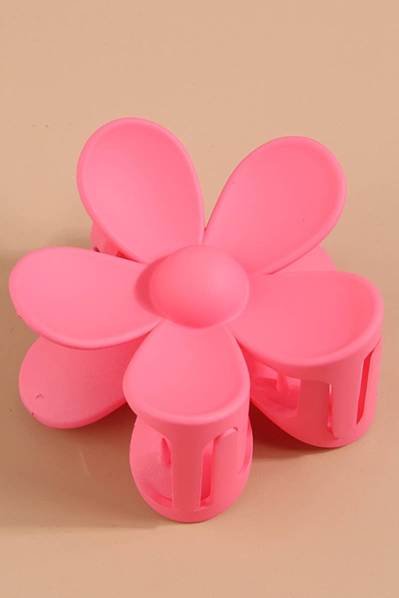 Matte Floral Hair Claw Clip ? Cute & Strong Hold_CWAHA0089