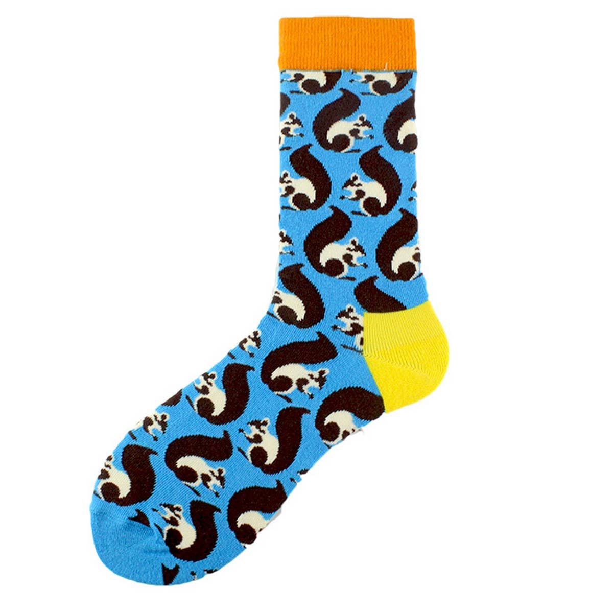 FUN CARTOON PRINTED MID-TUBE SOCKS CREW SOCKS_CWAH1118
