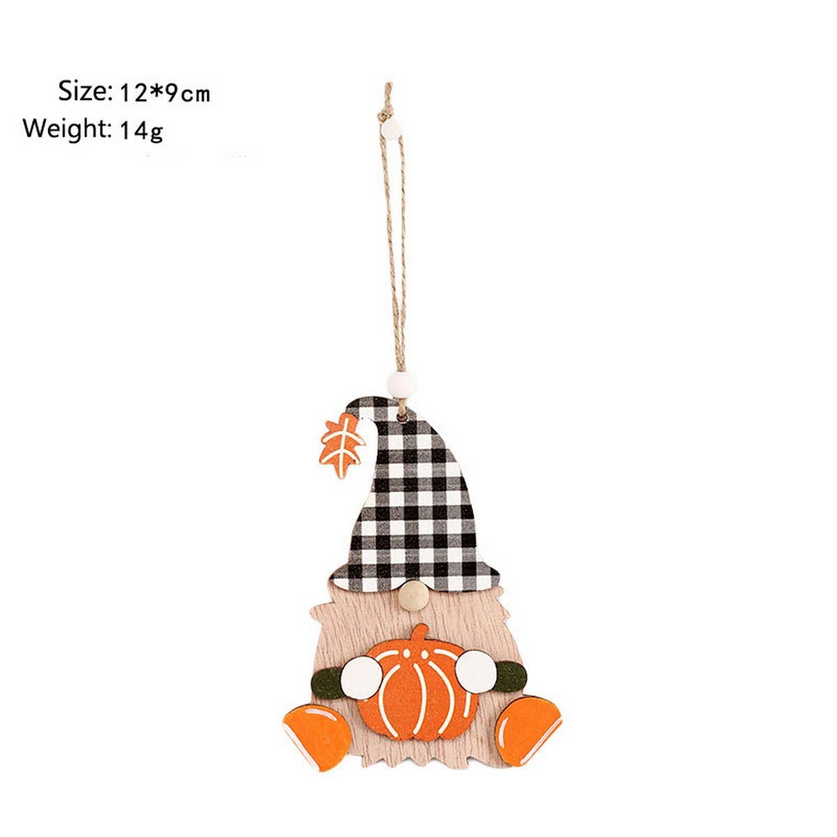 Painted Halloween Maple Leaf Faceless Doll_CWAJE05358