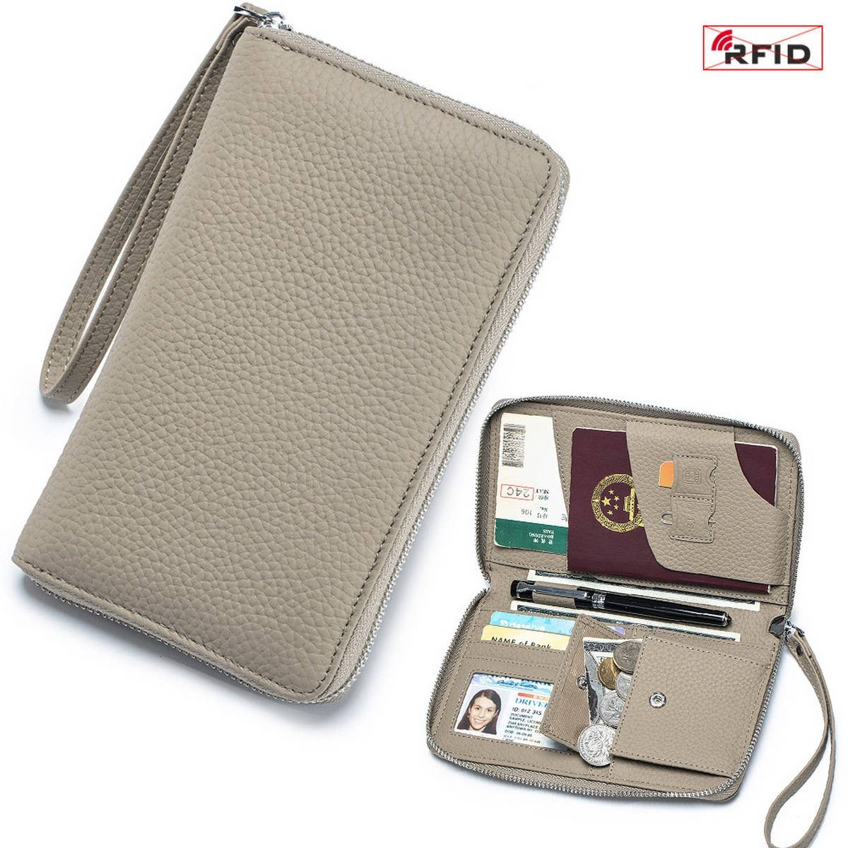 ANTI-THEFT MULTIFUNCTIONAL LONG LEATHER WALLET_CWAB3734