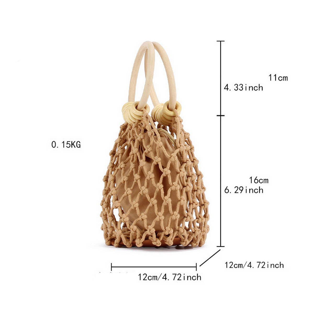 NEW SOLID COLOR HANDMADE COTTON WOVEN BAG_CWAB4683
