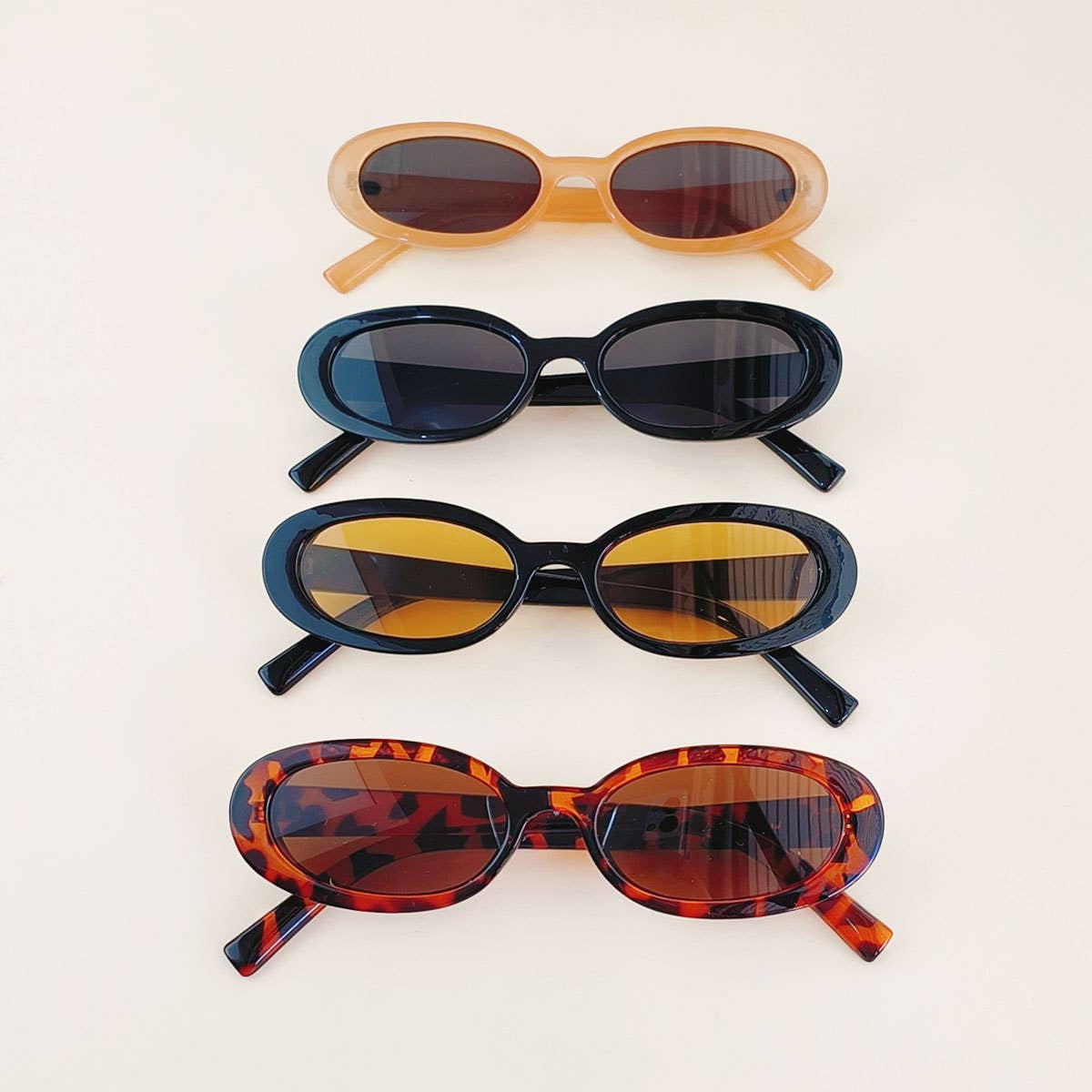 OVAL HIP-HOP RETRO SMALL-FRAME SUNGLASSES WOMEN_CWASG0249