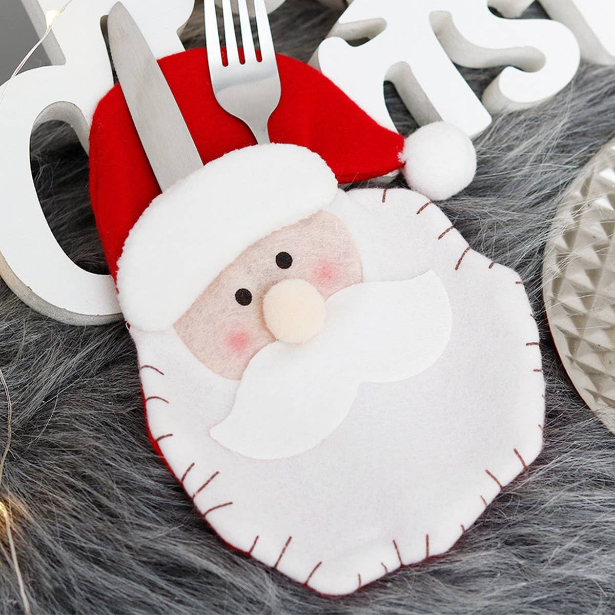 Cartoon Fork & Knife Covers for Christmas Party_CWAJE5306