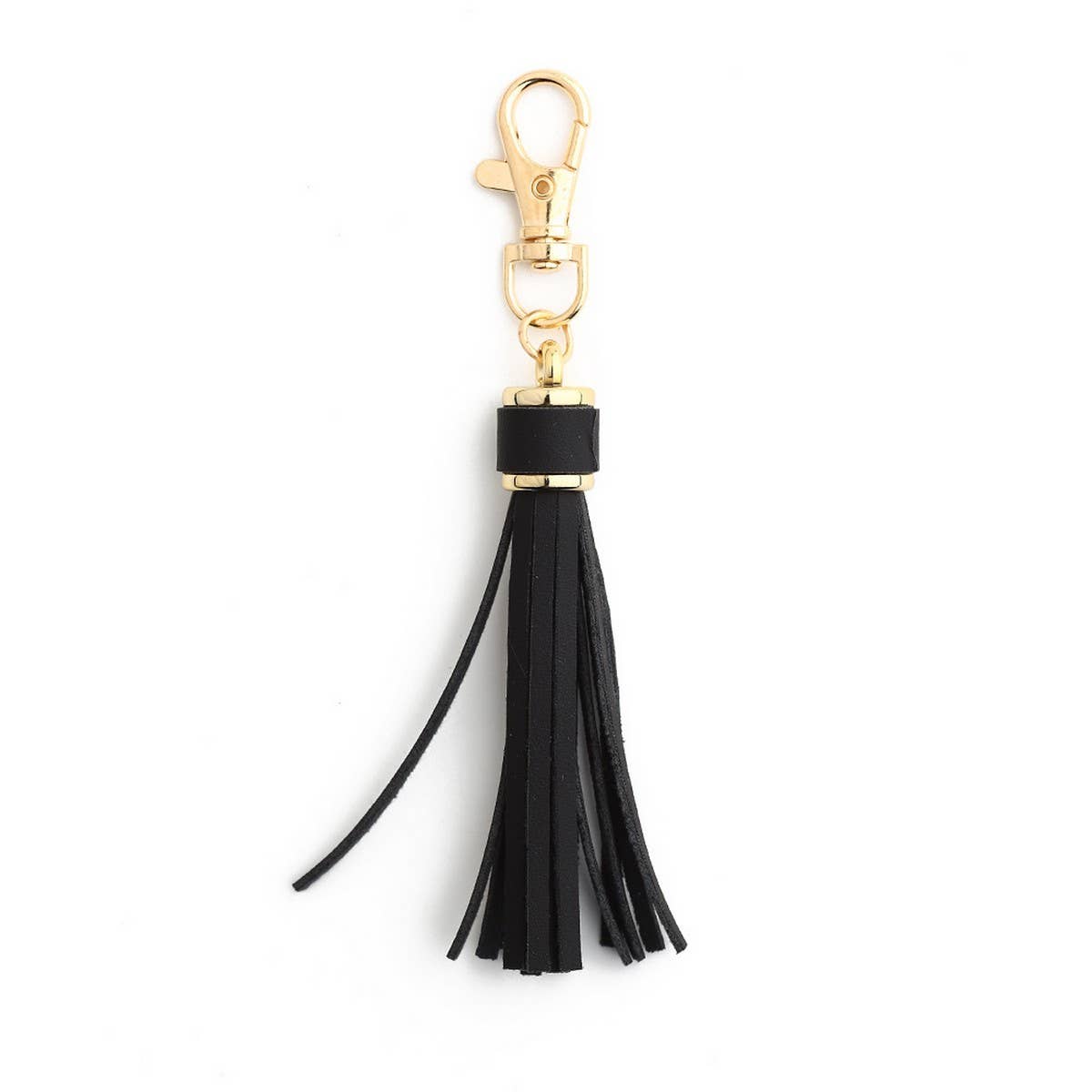 Leather Fringe Keychain, PU Tassel Bag Charm_CWAB5008