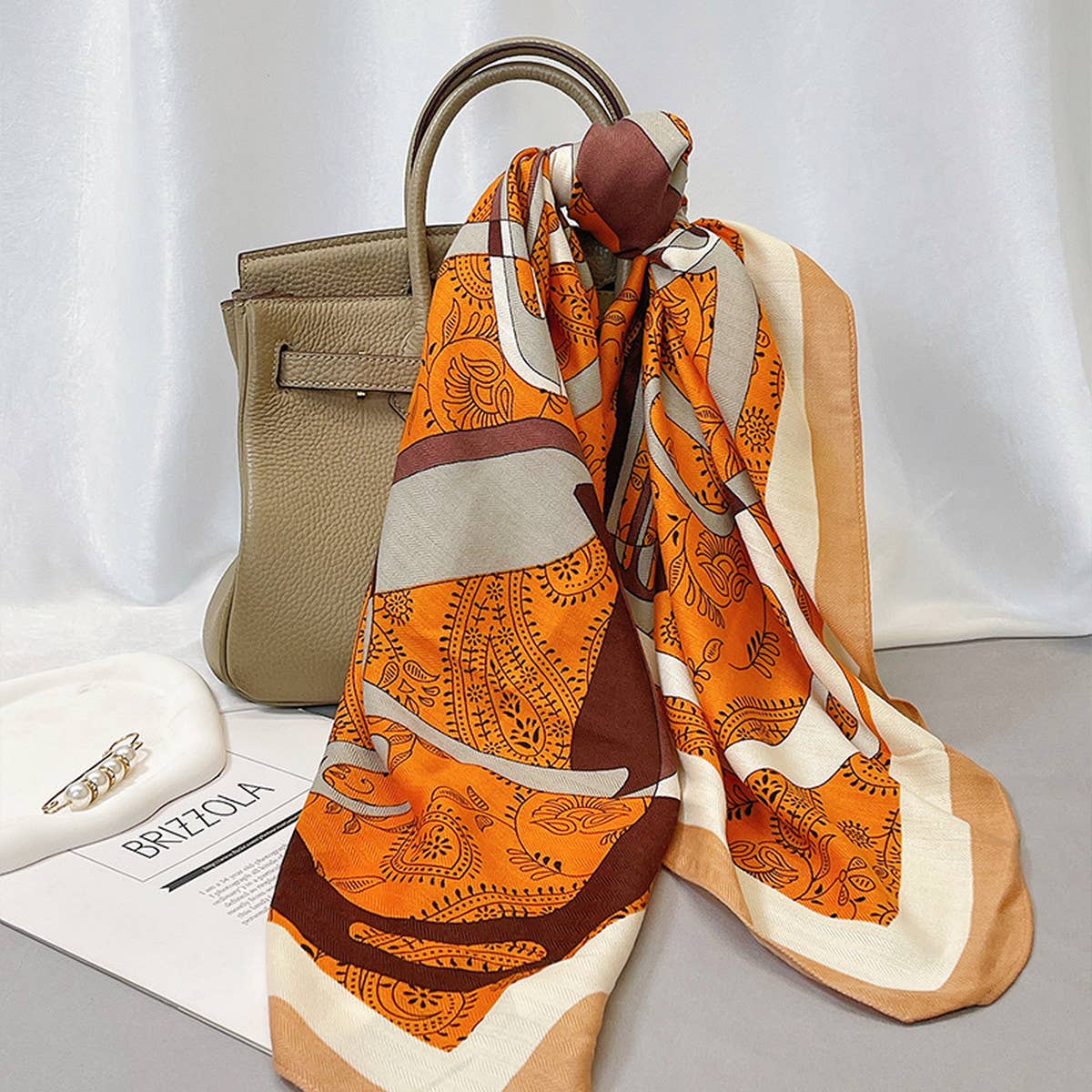 Irregular Shape Velvet Scarf - Elegant Wool Wrap