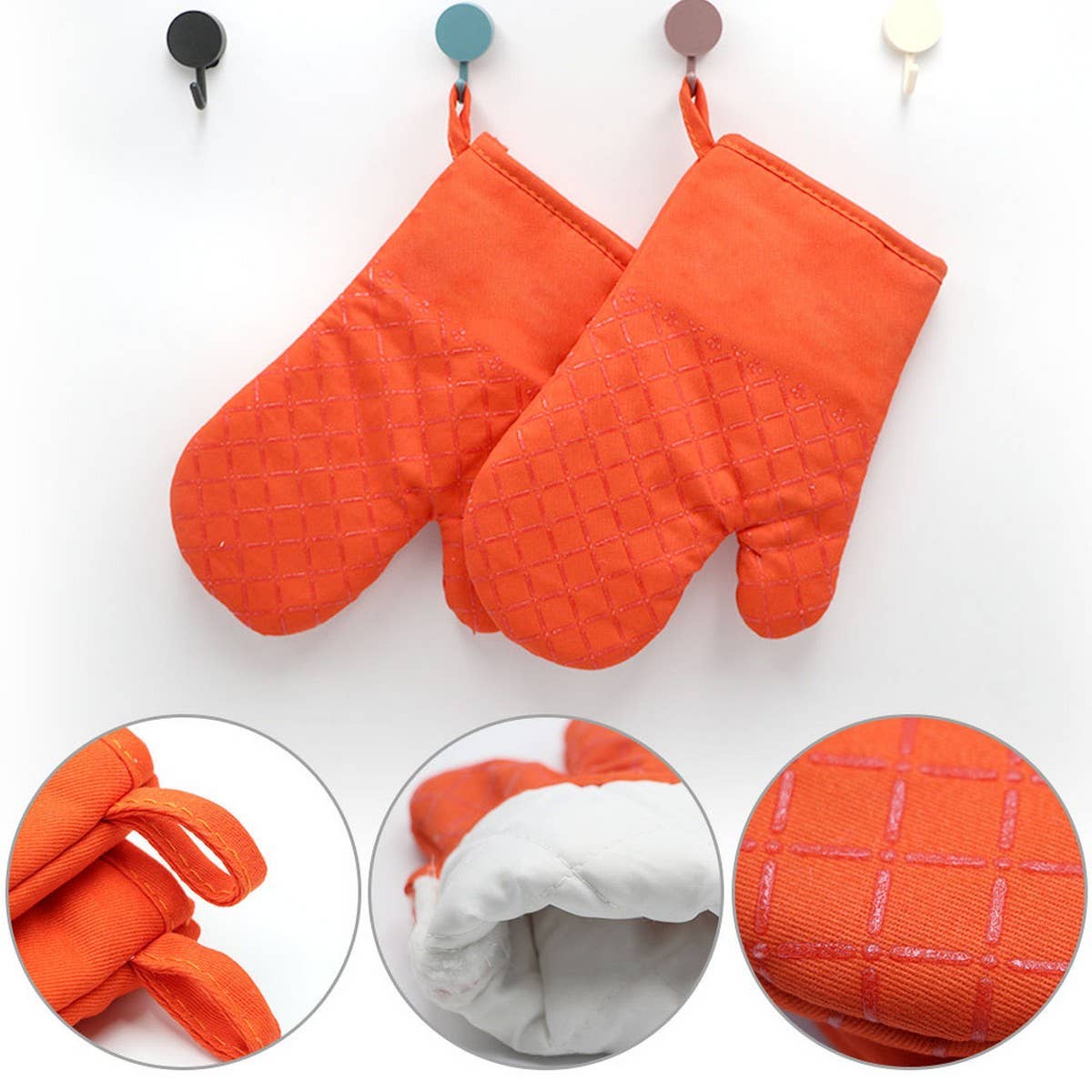 HIGH TEMPERATURE ANTI-SCALDING SOLID COLOR GLOVES