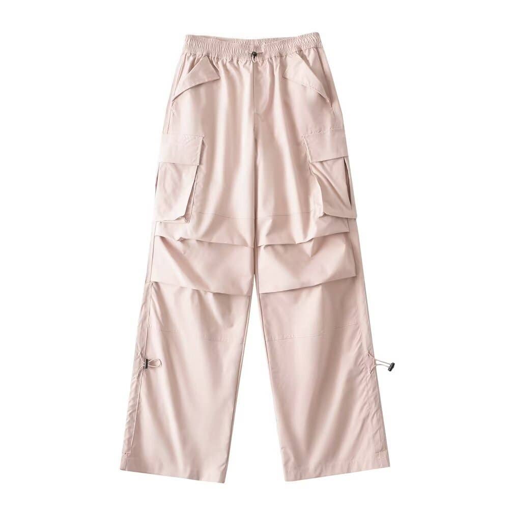 Niche pleated straight-leg wide-leg casual pants