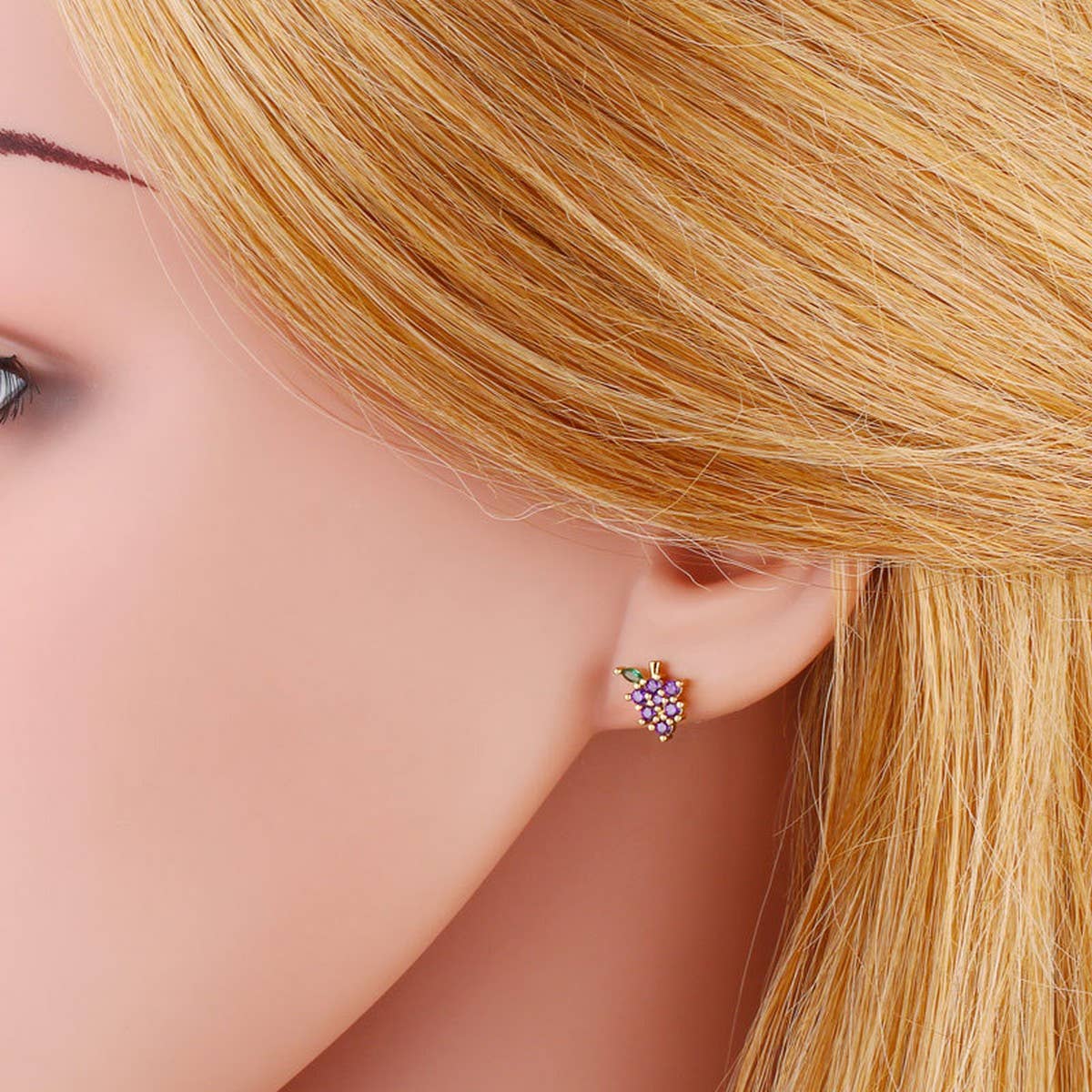 FRUIT STUDDED DIAMOND EARRINGS