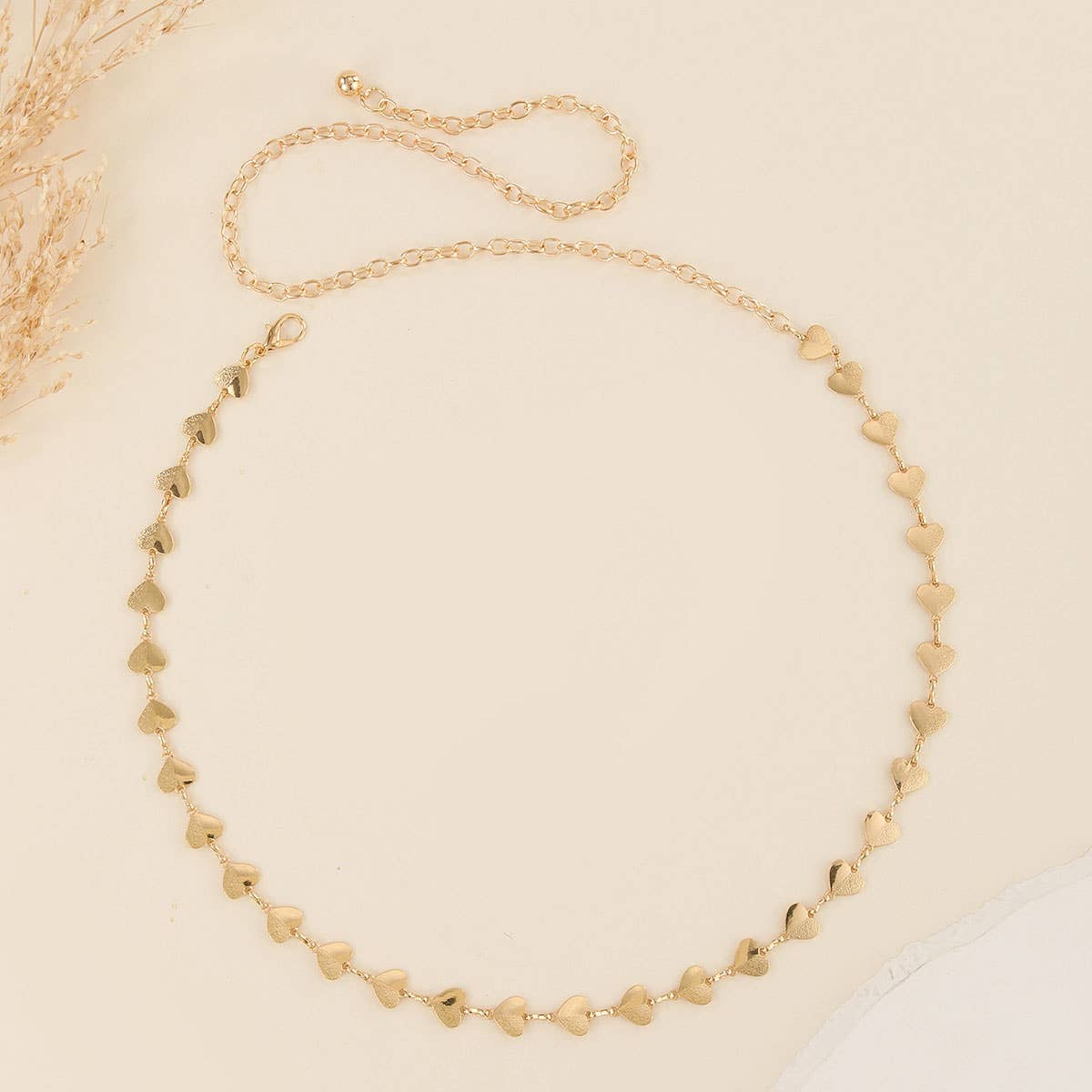 Metal waist chain heart-shaped waist chain