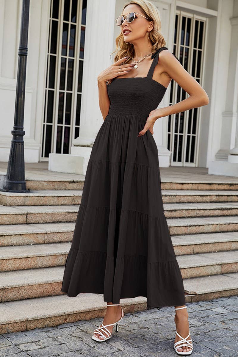 CWDMD1601_HALTER TIE LAYERED MAXI DRESS