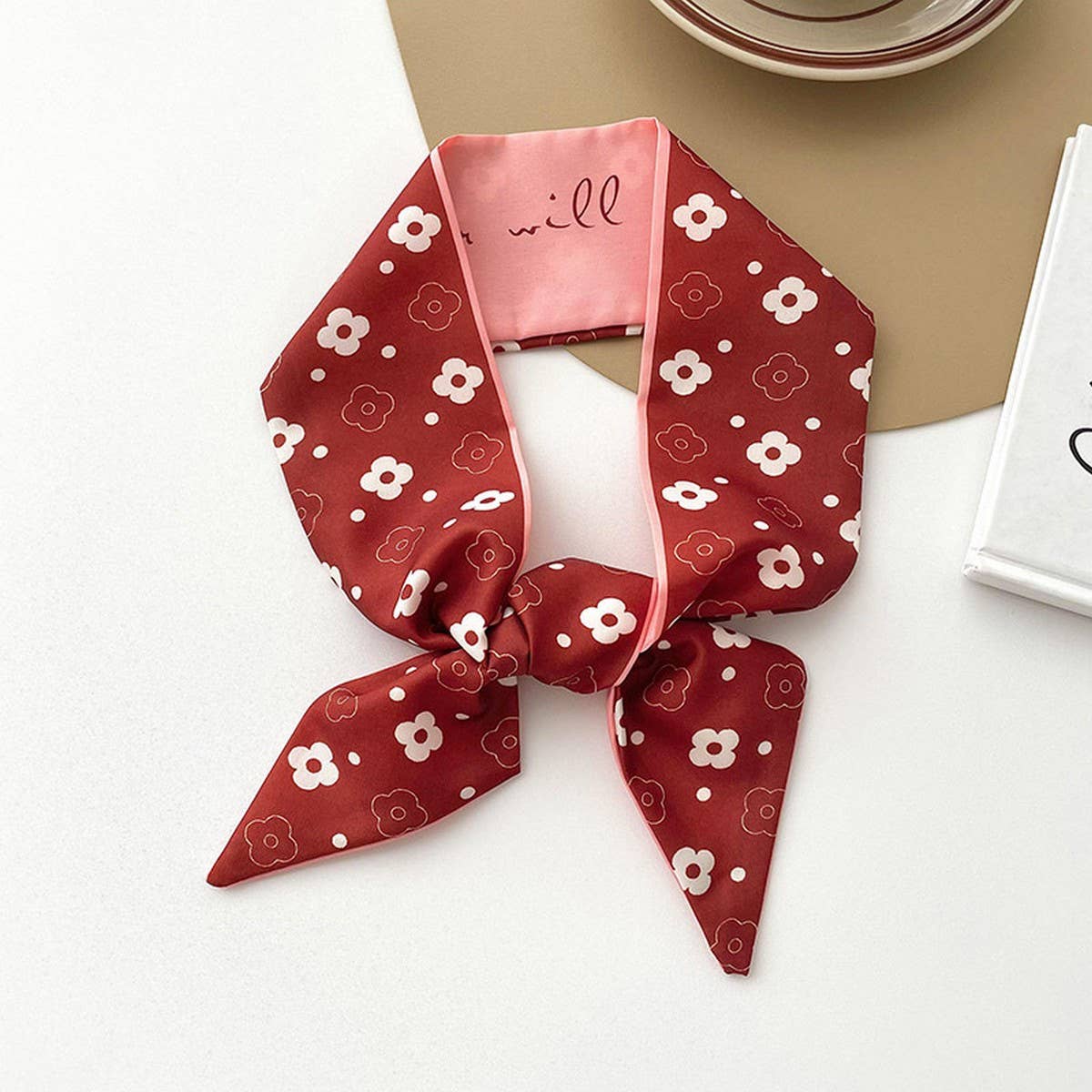 WOMEN'S LONG SILK SCARF FASHION HEADBAND