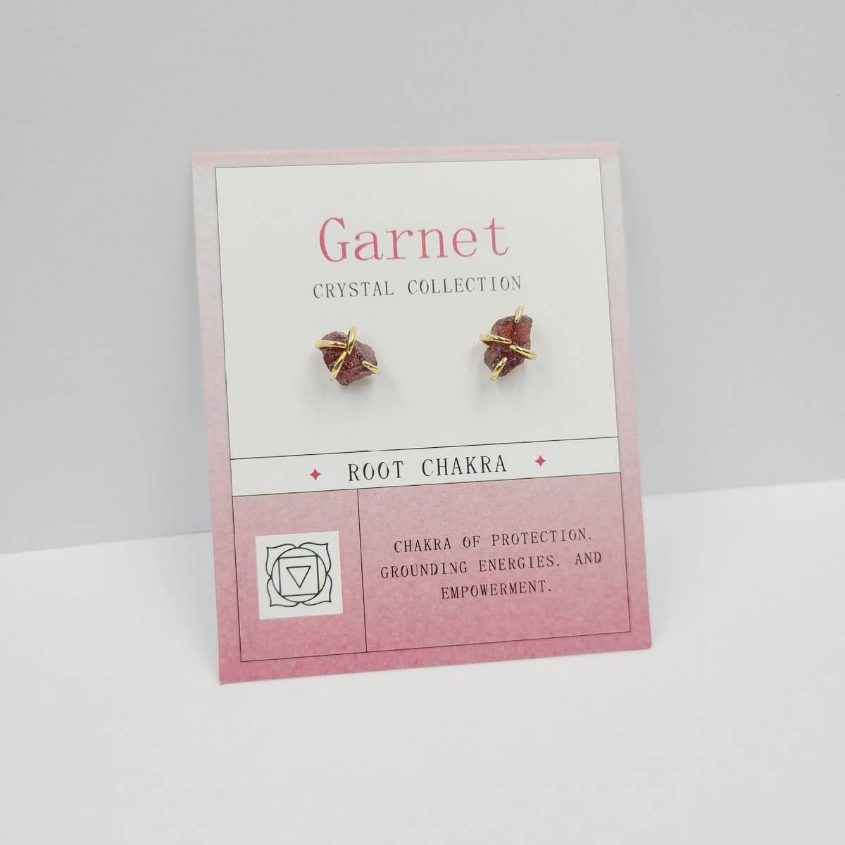 NATURAL STONE FOUR CLAW EARRINGS