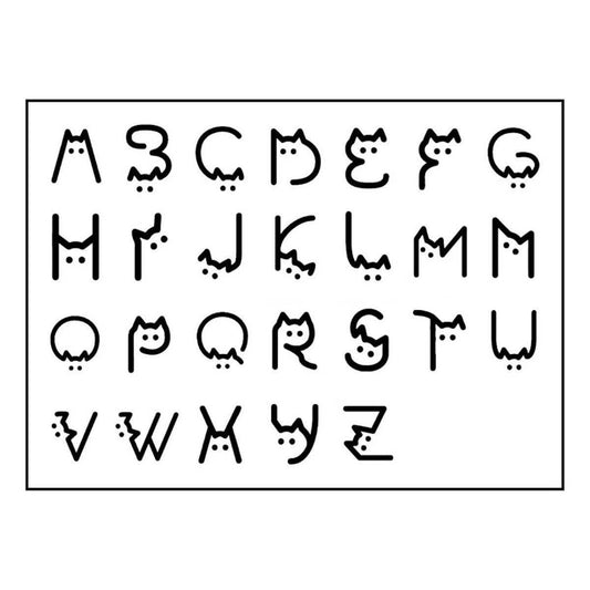 Couple Cat Letter Tattoos ? Waterproof & Lasting