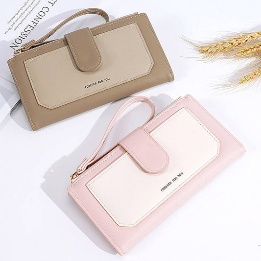 WOMEN FASHION MAGNETIC BUCKLE PRINTED WALLET_CWAB1255