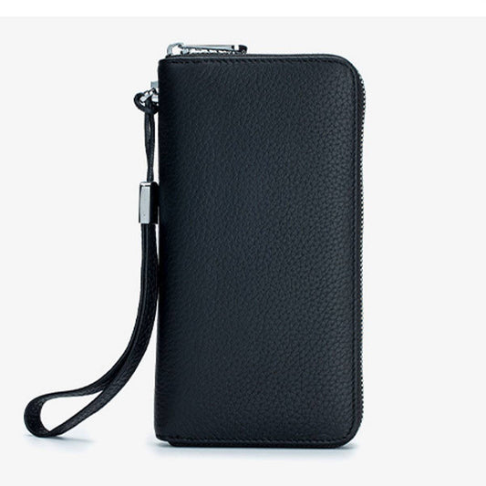 TOP LAYER COWHIDE CLUTCH SOFT LEATHER SIMPLE WALLET_CWAB3708