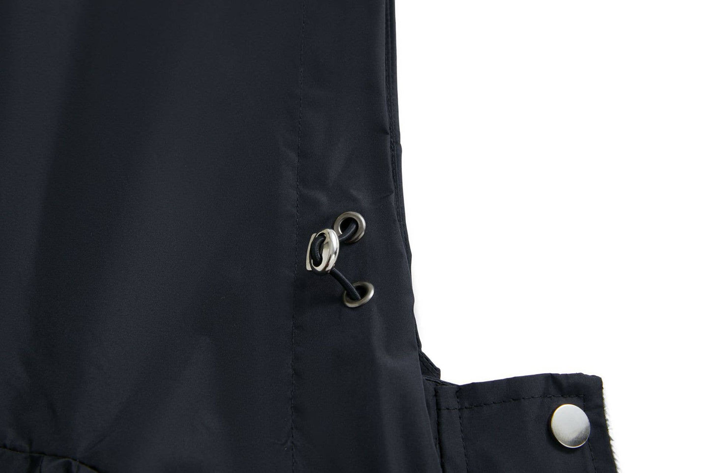 Waterproof hooded long straight trench coat