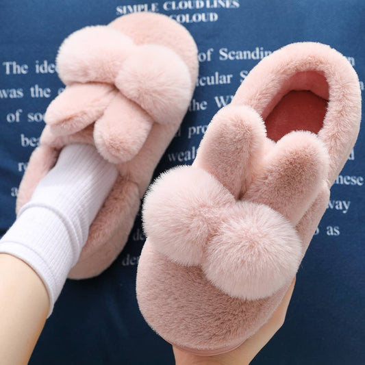CUTE CARTOON ANIMAL  WARM FLEECE HOUSE SLIPPERS