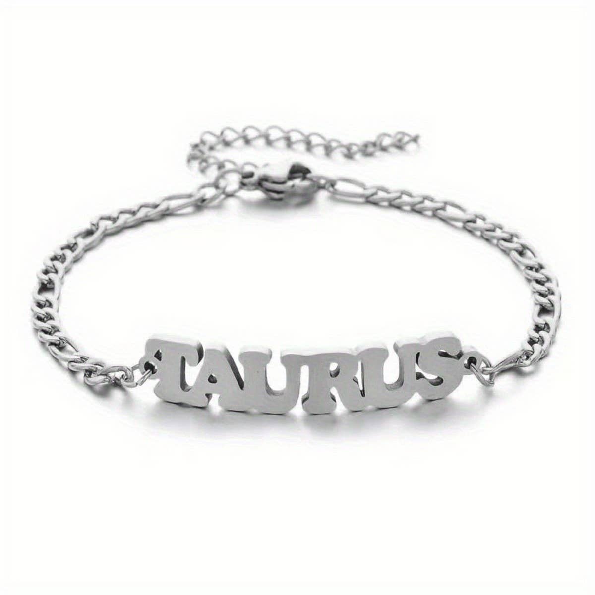NEW STAINLESS STEEL ZODIAC PENDANT BRACELET_CWMM2716