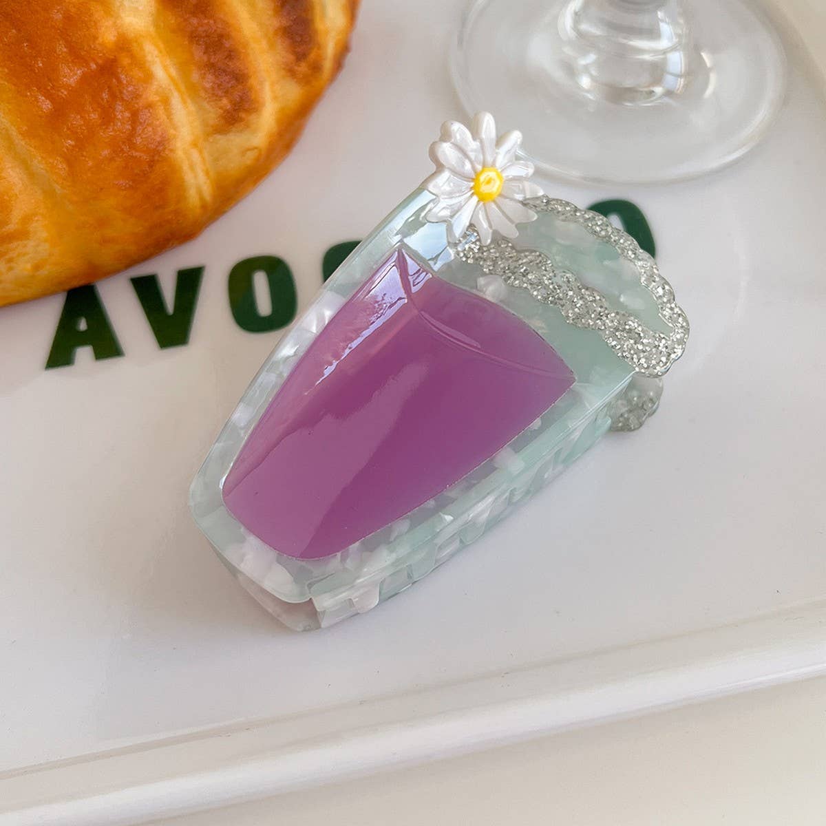 Strawberry Cocktail Acetate Claw Clip ??œFresh & Fun_CWAHA5837