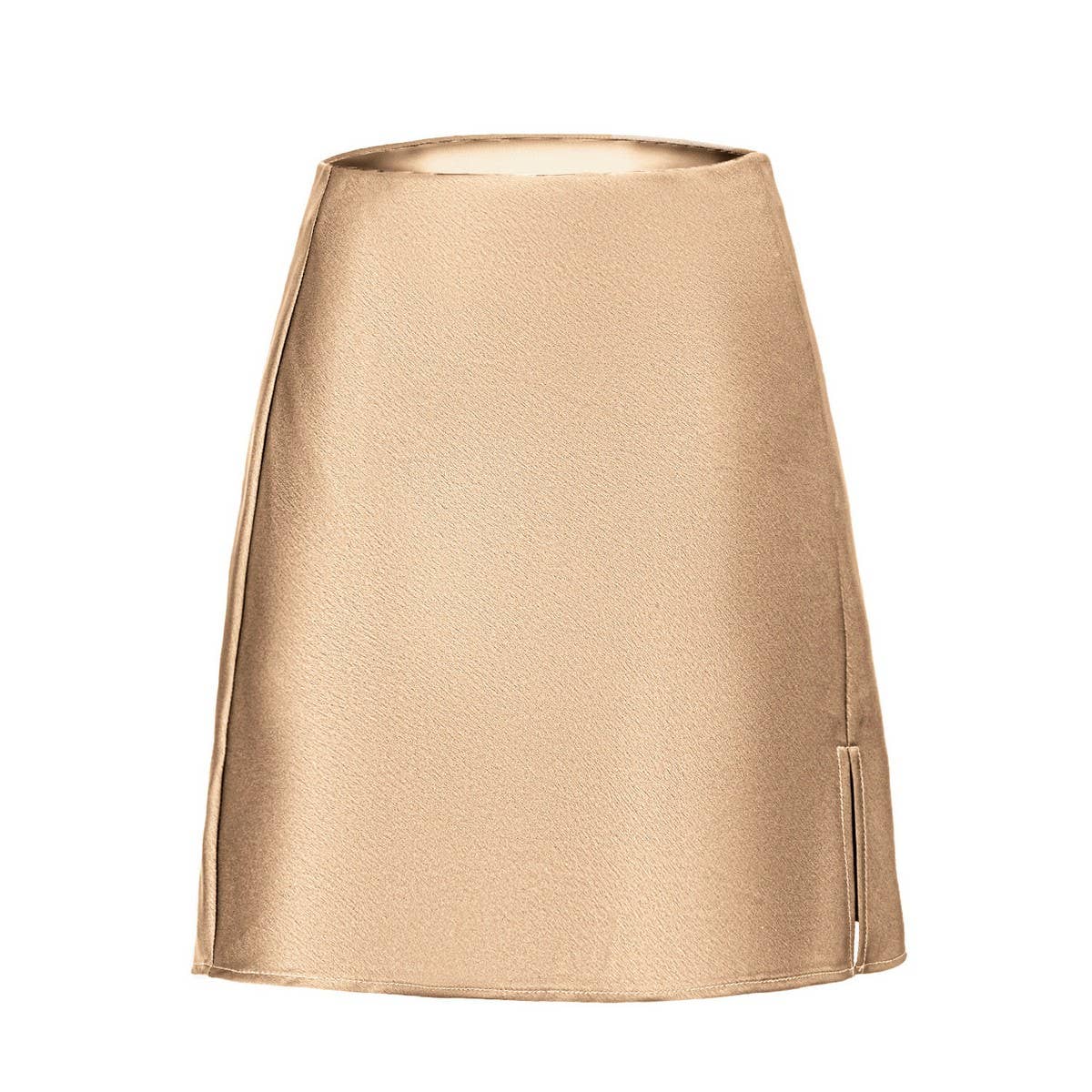 SOLID COLOR SATIN SLIT SKIRT SEXY A-LINE MINISKIRT_CWBSS0375