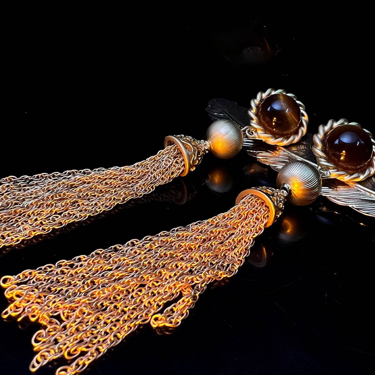 EXQUISITE TASSEL DROP EARRINGS_CWAJE1120