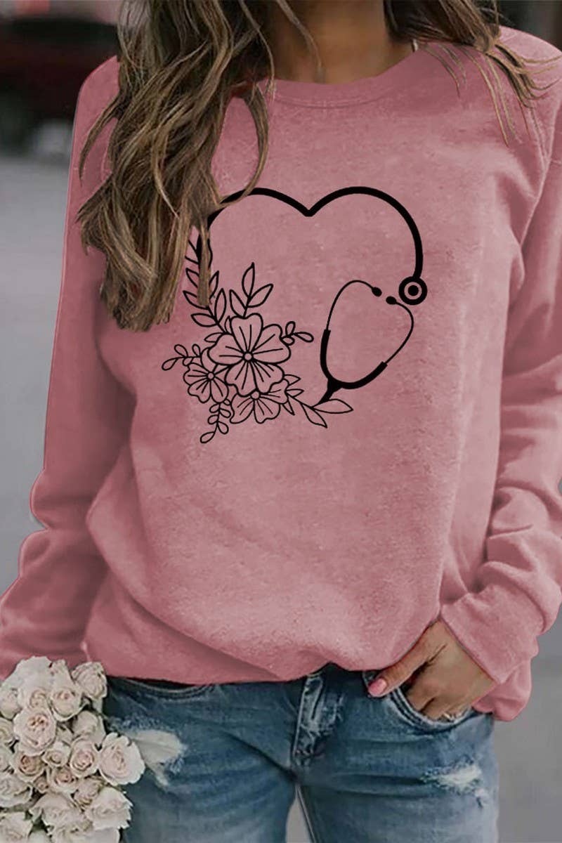VALENTINE DAY PRINTED LONG SLEEVED PULLOVER_CWTSTL0973