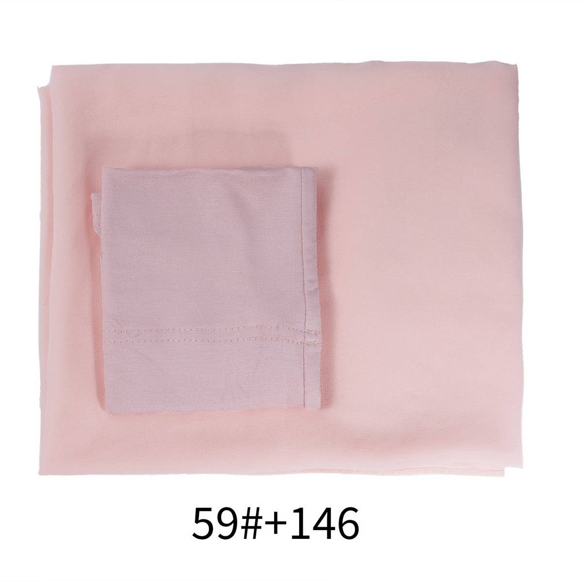 TWO-PIECE CHIFFON SHAWL AND HEADSCARF