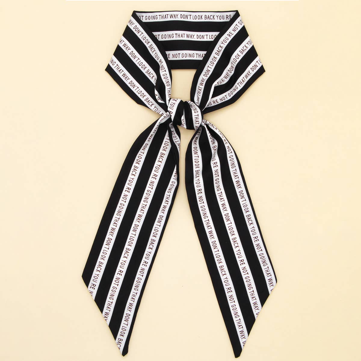 Letter Floral Twilly Scarf ? Hair Ribbon & Bag Tie