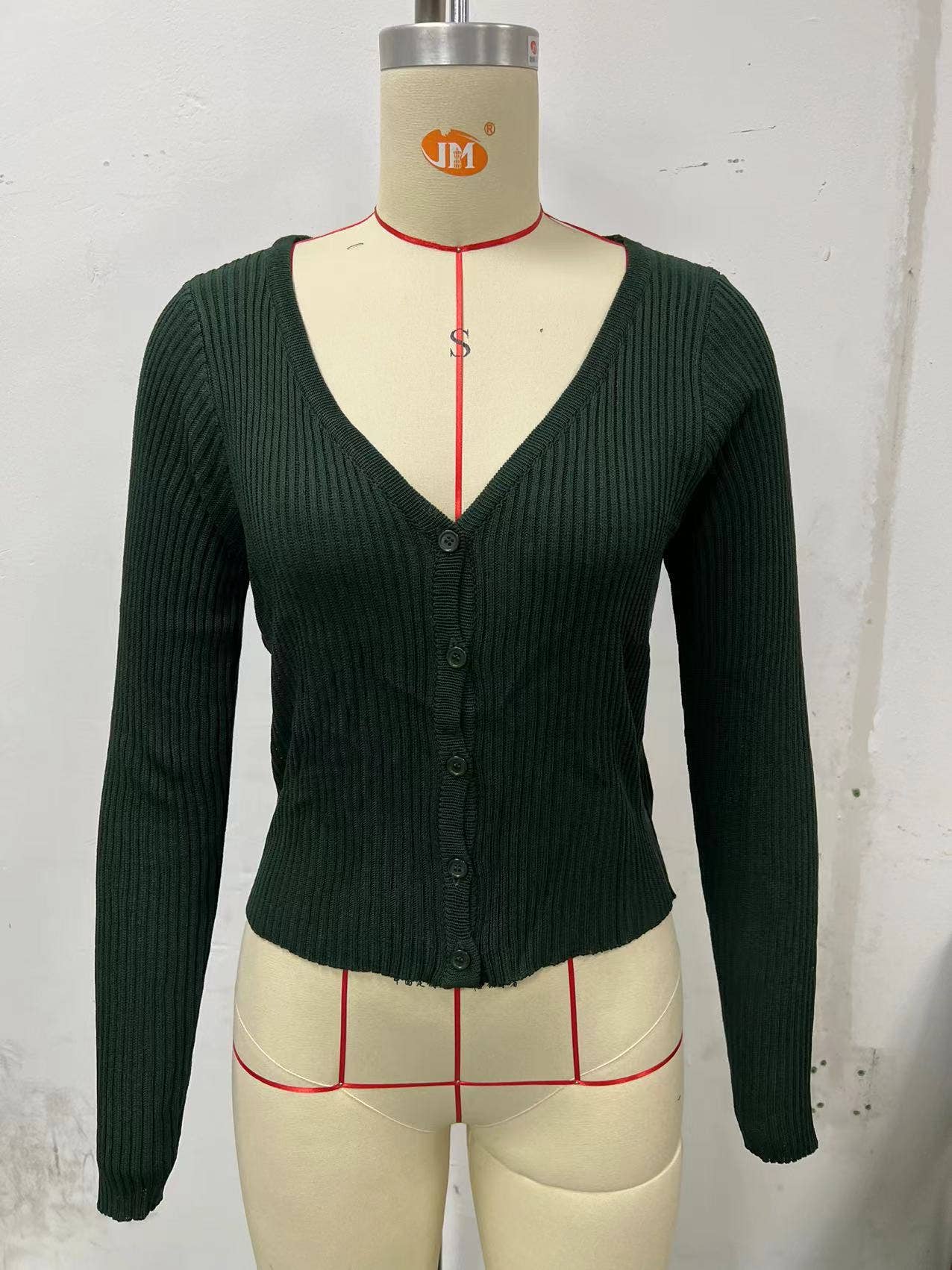 SINGLE-BREASTED CARDIGAN SOLID COLOR KNIT COAT