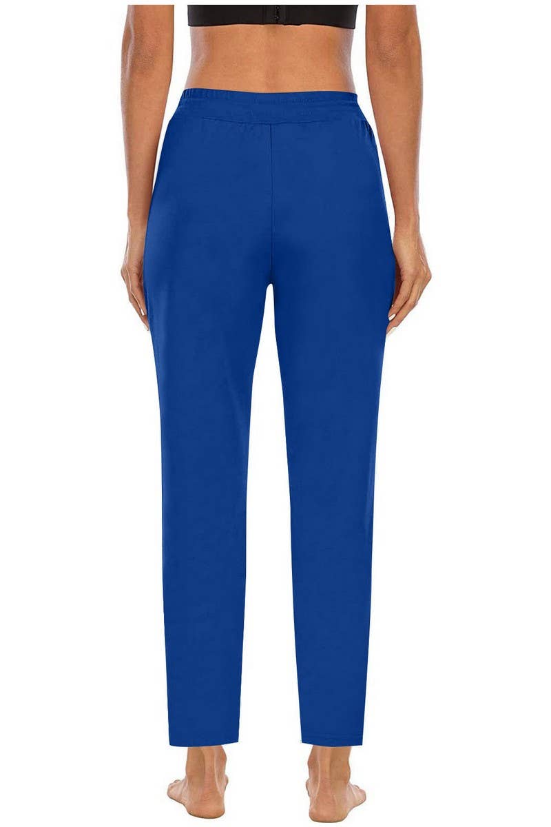 CWBLP2085_HIGH WAIST DRAWSTRING SLIM FIT CASUAL PANTS