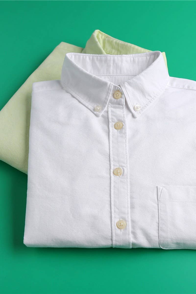 Cwtstl2244_Solid Color Long-Sleeved Cotton Bottoming Shirt