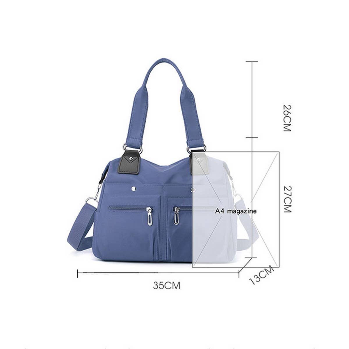 LARGE CAPACITY LIGHTWEIGHT SHOULDER MESSENGER BAG