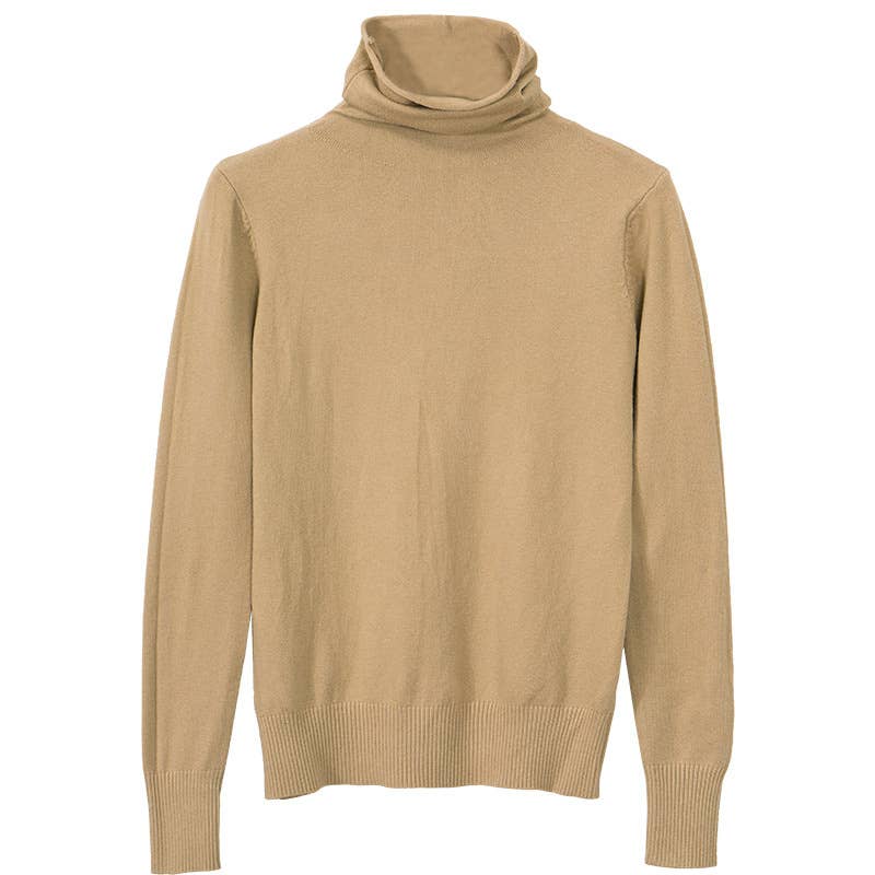 SOLID COLOR TURTLENECK KNIT STYLE ALL-IN-ONE BASE